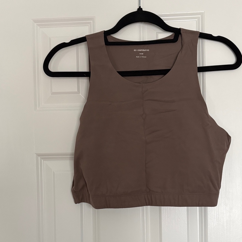 REI Cooperative Brown Crop Top